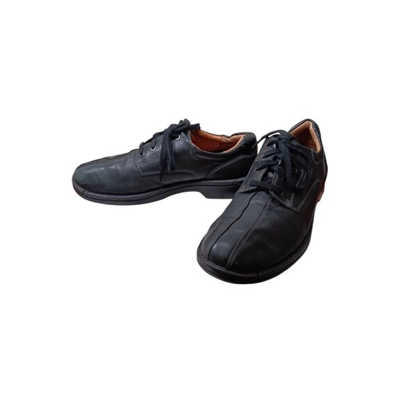 Ecco Fusion Comfort Shoes Bicycle Toe Oxfords Black Lace Up US 10-10.5 EU 44 main image 12